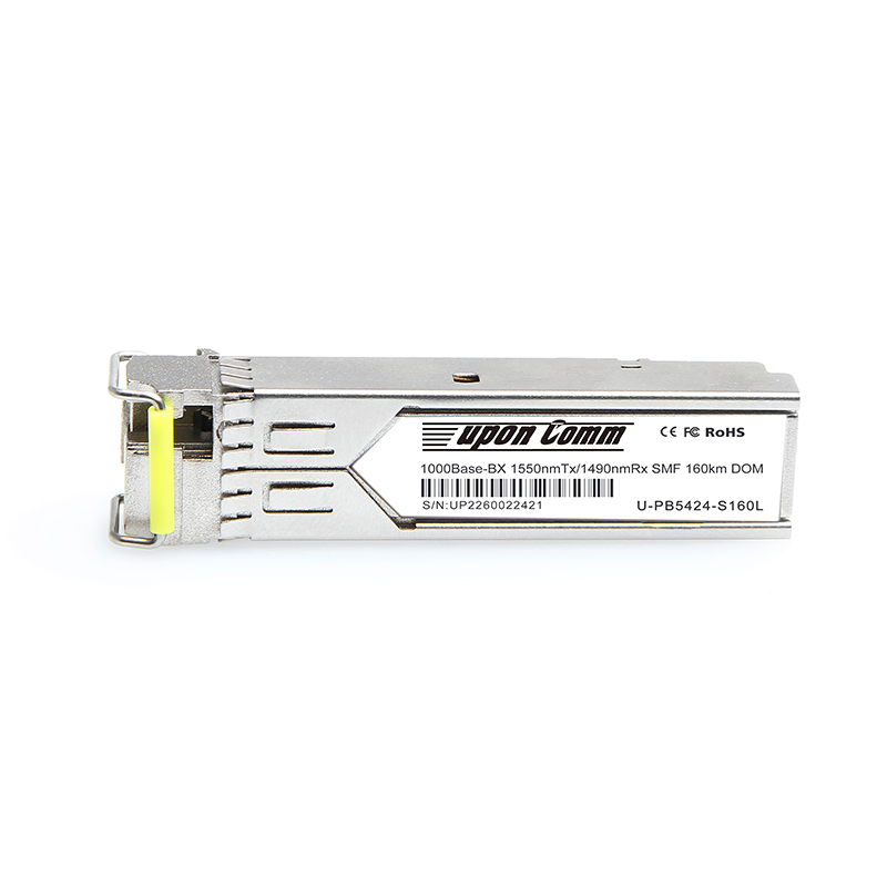 1000Base-BX 1550nmTx/1490nmRx SMF 160km DOM SFP Optical Transceiver